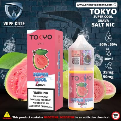 Tokyo Super Cool Guava Saltnic 30ml - 50 mg / 30 ml