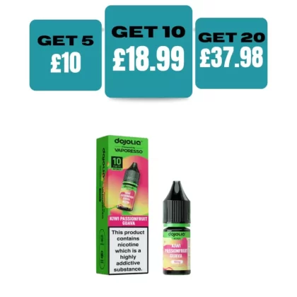 Vaporesso DojoLiq Nic Salt - Strawberry Raspberry Cherry Ice / 10MG