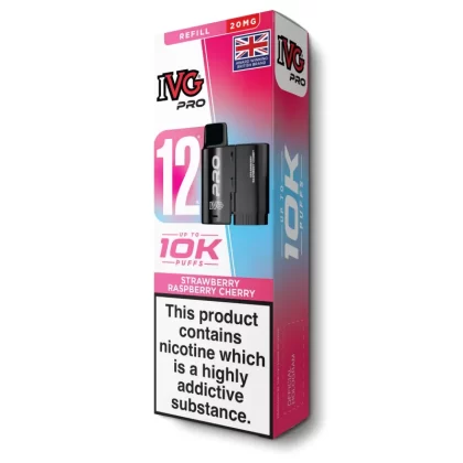 Strawberry Raspberry Cherry Pro 12 Refill Pod by IVG - 10 mg/ml