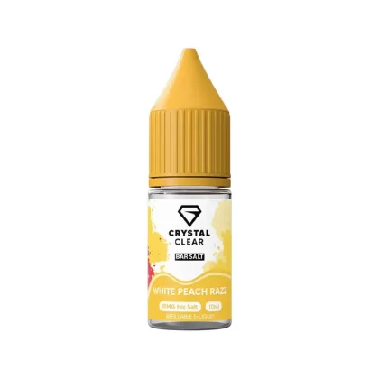 Crystal Clear Bar Salts White Peach Razz Nic Salt Vape Juice