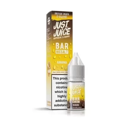 Just Juice Bar Nic Salt - Flavour#Banana>Blackcurrant Lemonade>Cherry>Cola>Dragonfruit Raspberry>Grape Aloe>Iced Caramel Macchiato>Kiwi Passionfruit Orange>Kiwi Cooler>Lemon & Lime>Lychee Ma