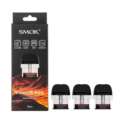 Smok Novo 5 Replacement Pods – 3 Pack - Redstarvapor