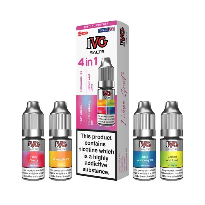 Special Edition 4 in 1 Nic Salts by IVG