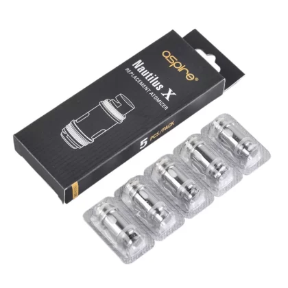 Aspire Nautilus X Replacement Coil 1.5 Ohm-1.8 Ohm Head 5PCS-PACK - 1.5ohm