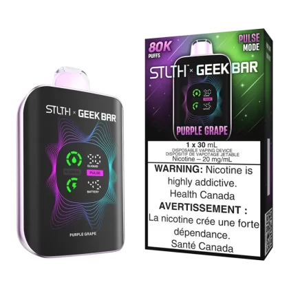 STLTH X Geek Bar Disposable Vape Device - Purple Grape 30ml - 20mg/ml