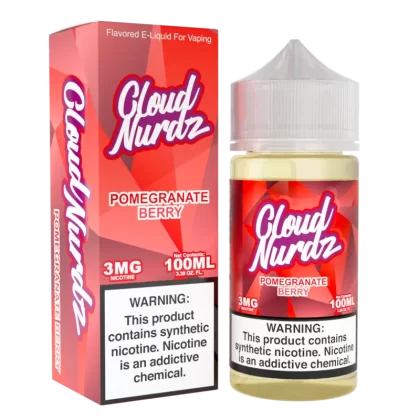 Cloud Nurdz Pomegranate Berry Eliquid (Freebase) – 100mL