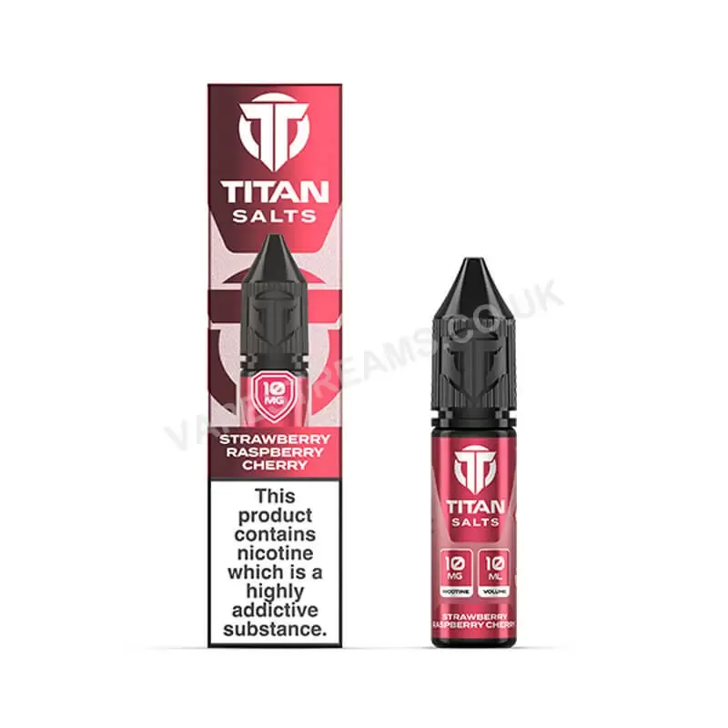 Titan Strawberry Raspberry Cherry Nic Salt E-Liquid - Vapestreams Co
