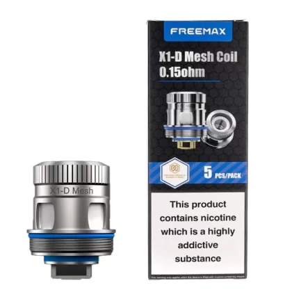 FreeMax X1-D Mesh Replacement Coils - Mesh – 0.15 Ohm