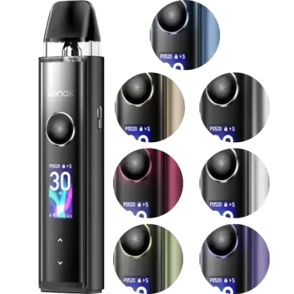 Geekvape Wenax Q Pro Pod Vape Kit - Colour#Aurora Green>Black>Starlight Grey>Twilight Red>Luminous Purple>Moonlit Silver>Sunburst Gold>Azure Blue
