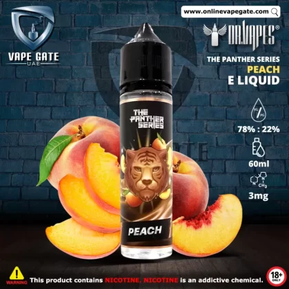 Peach - The Panther Series Elqiuid by Dr. Vapes - 3 mg / 60 ml