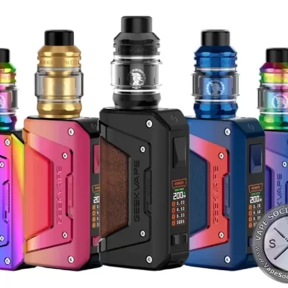 GeekVape L200 Aegis Legend 2 200W Starter Kit - Black, Black and Carbon Fiber