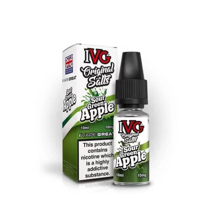 IVG Original Salts Sour Green Apple 10ml E-Liquid - 20mg