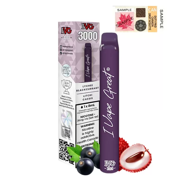 IVG 3000 – LYCHEE BLACKCURRANT