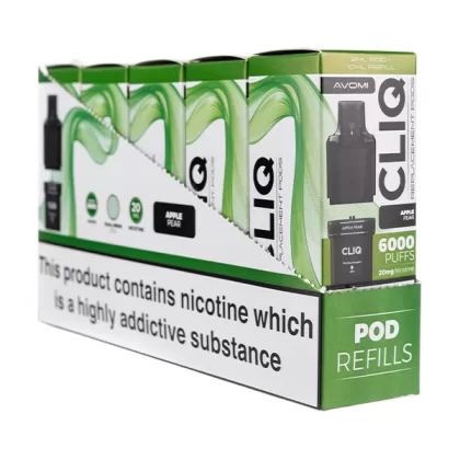 Avomi Cliq 6000 Prefilled Pod + Refill [Box of 5] - Raspberry Blackcurrant