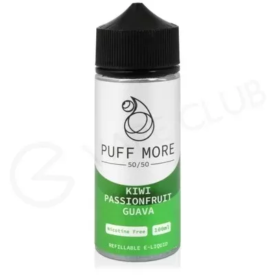 Kiwi Passionfruit Guava Shortfill E-Liquid by Puff More