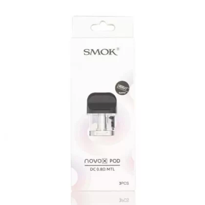 Smok Novo X Replacement Pods (3-Pack) - DC 0.8 Ohm, Mesh 0.8 Ohm (9BB574)