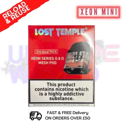 Lost Temple Xeon Mini REPLACEMENT Pods – £5.99