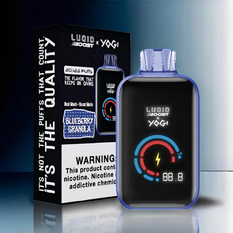 Lucid Boost X Yogi Disposable Vape 20,123 Puffs - Image 3