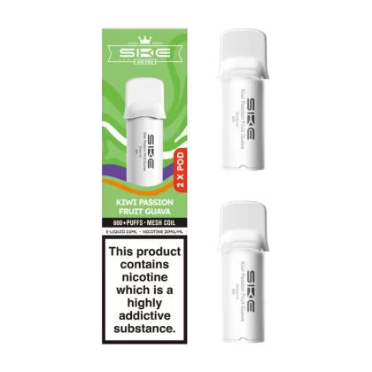 Kiwi Passion Fruit Guava SKE 600 Pro Pods - 10mg - Vape Product (049E3F)