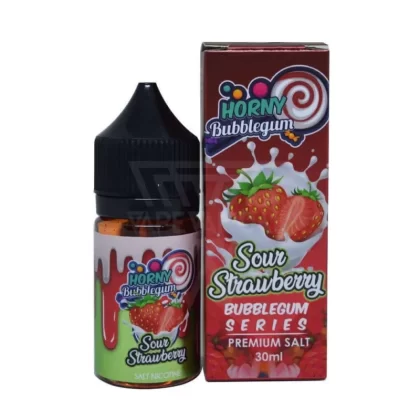 Horny Flava – Sour Strawberry Salt Nicotine (Bubblegum Series)