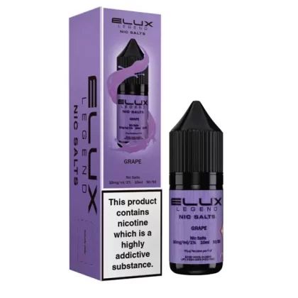 Elux Legend Grape Nic Salt E-Liquid - Vape Product, Vape Product
