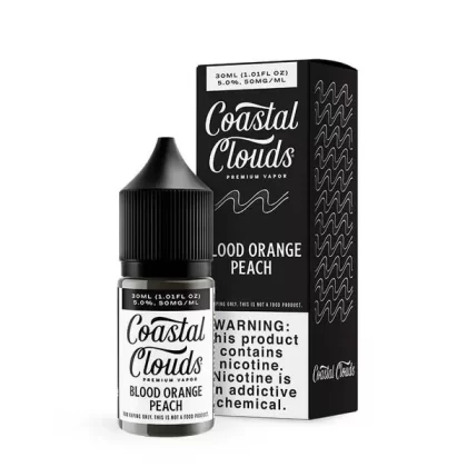 Coastal Clouds Salt E-liquid – Blood Orange Peach