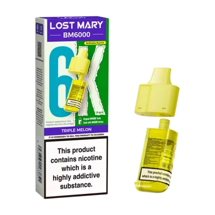 Triple Melon Lost Mary BM6000 Refill Pack - 20mg - Vape Product