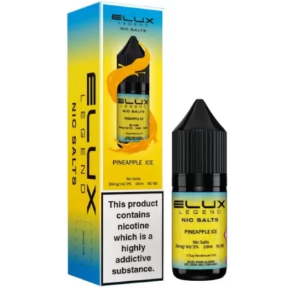 Pineapple Ice Nic Salt E-Liquid Legend Series by ELUX (10ml) - 20mg