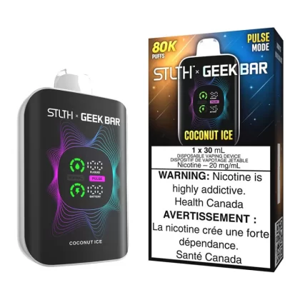 STLTH X Geek Bar Disposable Vape Device - Coconut Ice - 20mg/ml