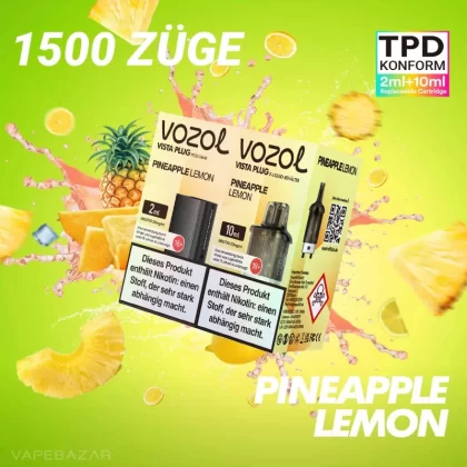 Vozol Vista Plug – Pineapple Lemon Prefilled Pod - Vapebazar