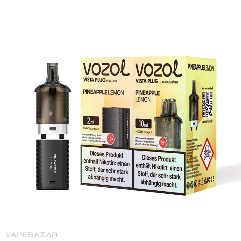 Vozol Vista Plug – Pineapple Lemon Prefilled Pod - Vapebazar - Image 3