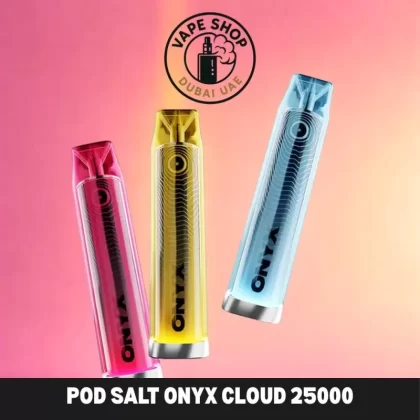 POD SALT Onyx Cloud 25000 Puffs 5MG Nicotine - Vape Product, FULL BOX 10 DEVICE; Blueberry Muffin, Fresh Raspberry Mojito