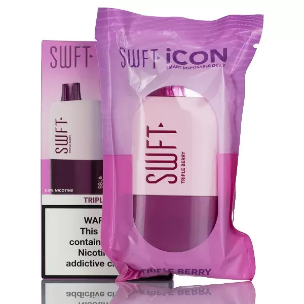 SWFT iCON 7500 Puffs Rechargeable Disposable Vape - 17ML - Strawberry Watermelon Ice - Image 2