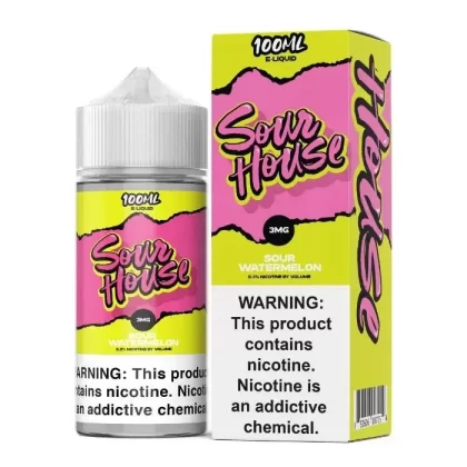 Sour Watermelon E-Liquid by Sour House - Size#100ml~Nicotine#0MG>6MG