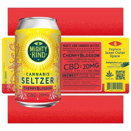 Mighty Kind Cherry Blossom CBD Beverage Drinks