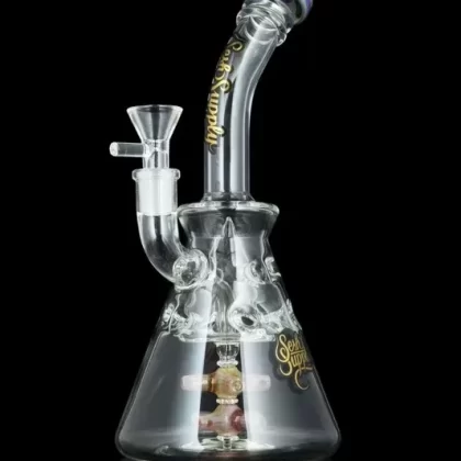 Sesh Supply “Gryphon” Fab Egg Beaker With Double Propeller Perc - Color#Amber Purple>Sublime Purple>Electric Blue>Candy Cocktail>Sublime Orange
