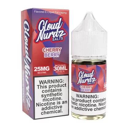 Cloud Nurdz Cherry Berry TFN Salt Vape Juice 30ml - Vape Product, Vape Product