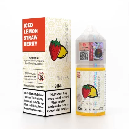 Tokyo Salt – Iced Lemon Strawberry 30ml (30, 50mg) - Vapebar Pk