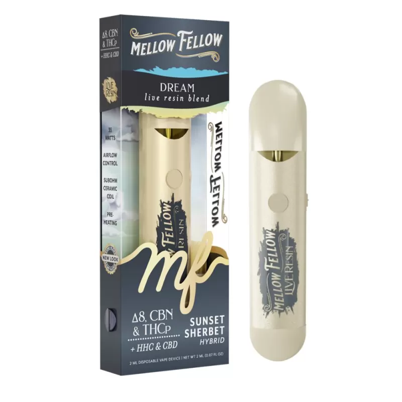 Mellow Fellow Live Resin Disposable – 2 Grams - Discountvapepen - Image 3