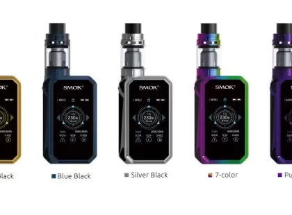 SMOK G-PRIV 2 230W Touch Screen Starter Kit With TFV8 X-Baby Tank -4ML - BlackRed