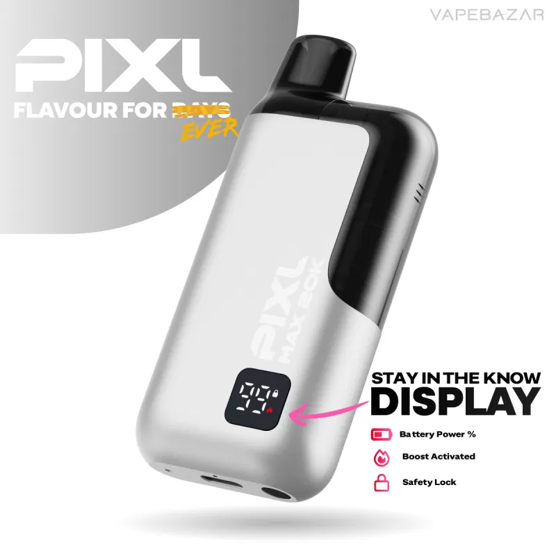 Pixl Max 20K – Device Kit – Starry Silver - Pod Kit / Pixl / 850 mAh / USB-C