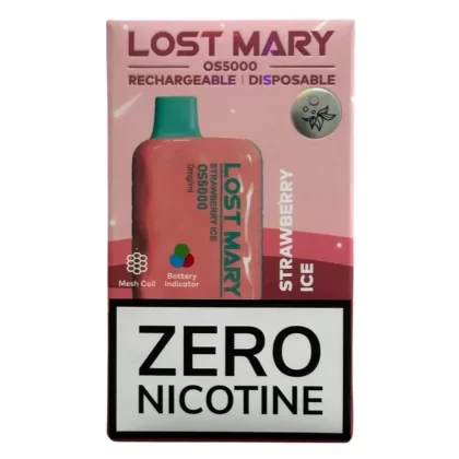 Strawberry Ice – Lost Mary OS5000 – Zero nicotine - Ejuicewarehouse
