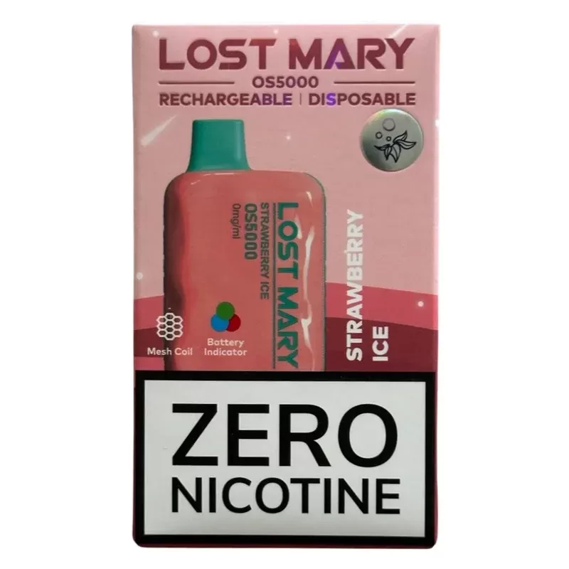 Strawberry Ice – Lost Mary OS5000 – Zero nicotine - Ejuicewarehouse