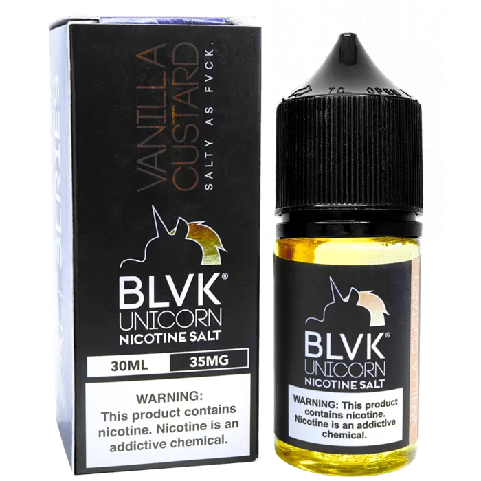 VANILLA CUSTARD SALT – BLVK UNICORN – 30ML - Vapebar Pk
