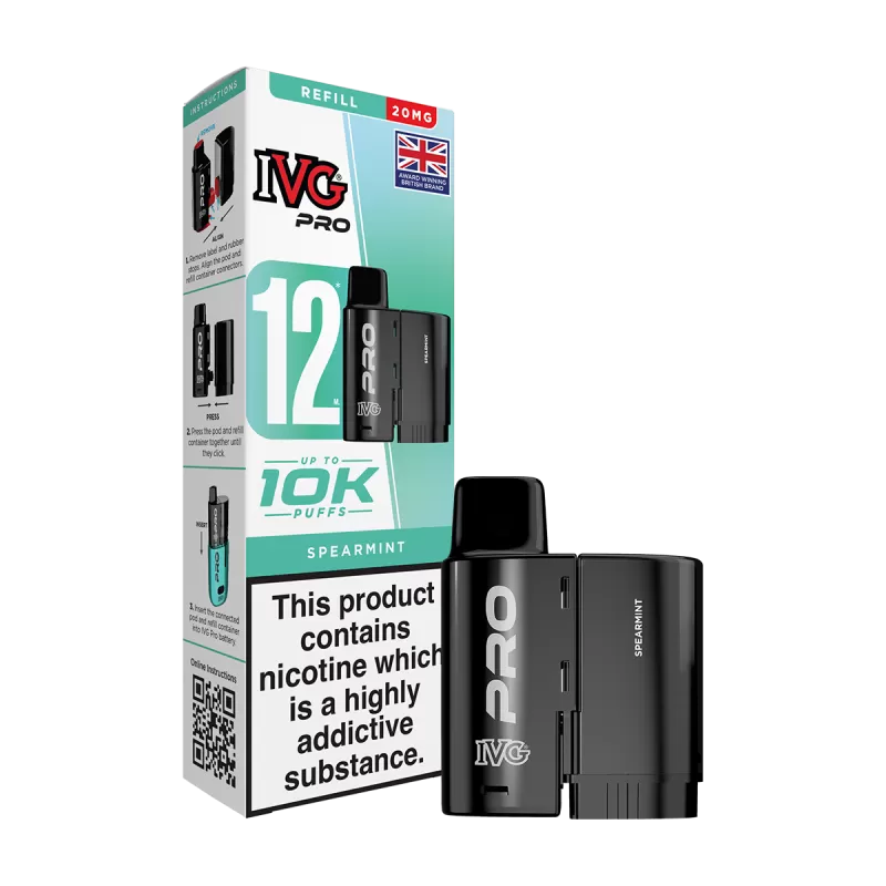 Spearmint IVG Pro 12 Refill Pack - Ecigwizard