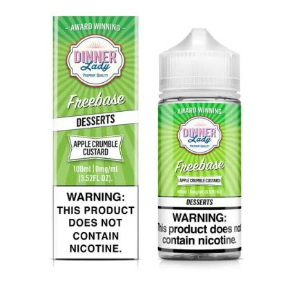 Dinner Lady Apple Crumble Custard TFN 100mL Freebase Vape Juice - 3MG