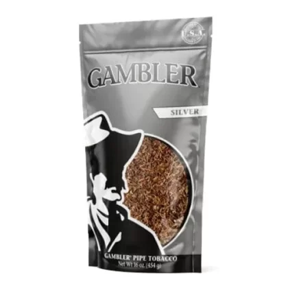 Gambler Silver Pipe Tobacco - Product#Silver~Packaging#6oz Bag>16oz Bag