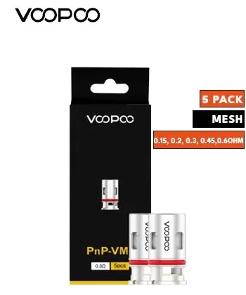 Voopoo PNP Coils - TM2-0.8 Ohm - Five Pack