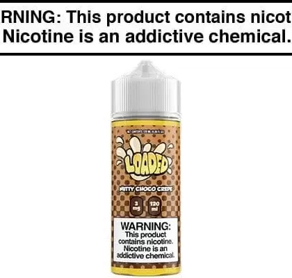 NUTTY CHOCO CREPE BY LOADED E LIQUID 100ML | 120ML - Vapejuice