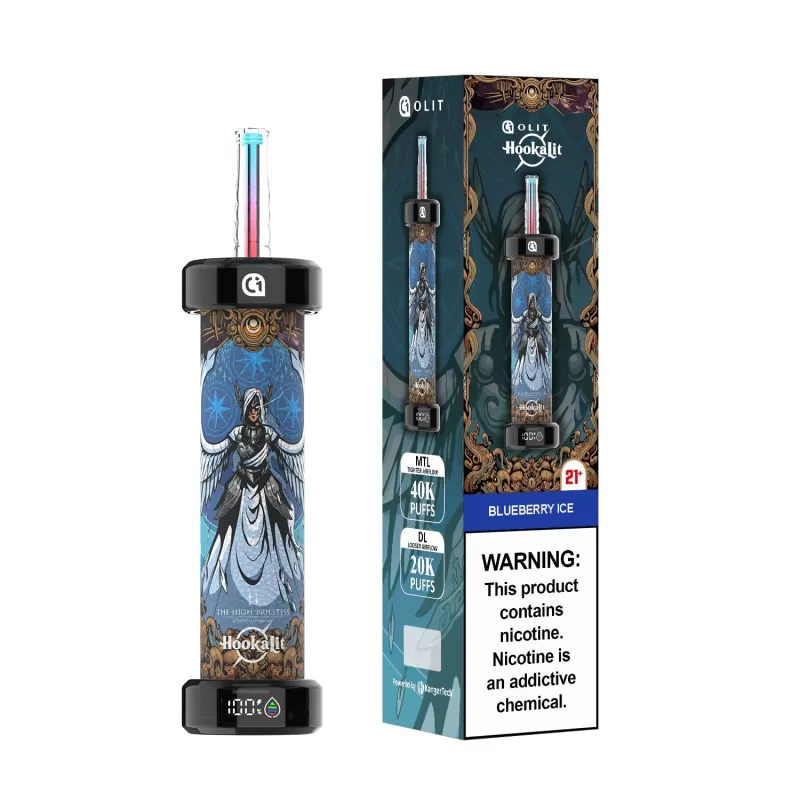 OLIT Hookalit 40K Disposable E-Hookah Device - 40,000 Puffs - Strawberry Punch (The World) - Image 2